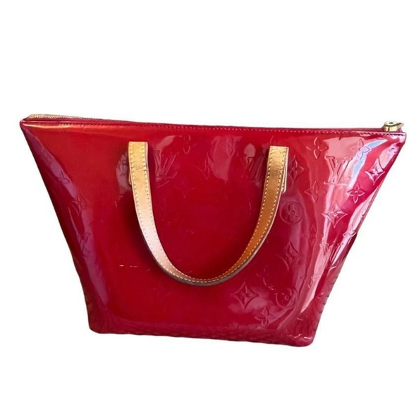 Vintage Louis Vuitton Rose Pop Monogram Vernis Bellevue PM Bag - Picture 2 of 7